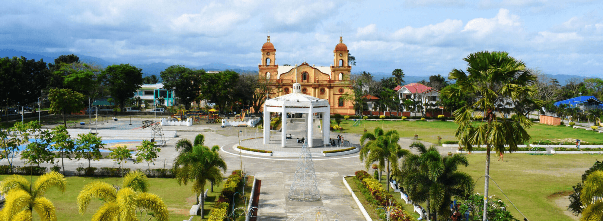 Plaza Rizal and the parish church at the heart of Lambunao